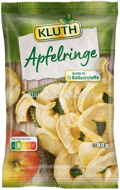Kluth Apfelringe, 80g Kluth Apfelringe, 80g