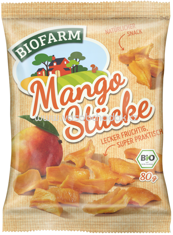 Kluth Biofarm Mango Stücke, 80g Kluth Biofarm Mango Stücke, 80g