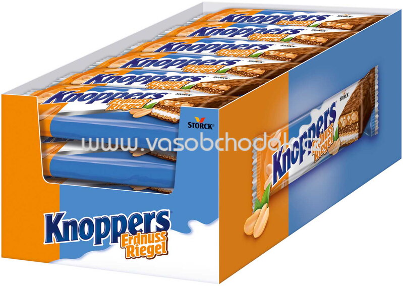 Knoppers Erdnussriegel, 24x40g St, 960g Knoppers Erdnussriegel, 24x40g St, 960g