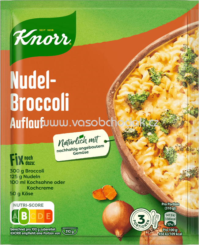 Knorr Fix Gemüsegerichte Nudel Broccoli Auflauf, 1 St Knorr Fix Gemüsegerichte Nudel Broccoli Auflauf, 1 St