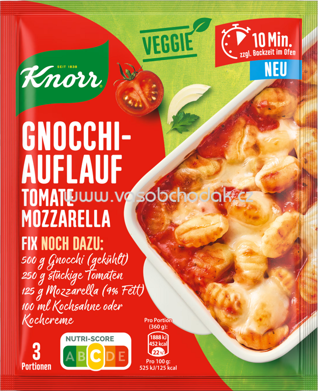 Knorr Fix Gnocchi Auflauf Tomate Mozzarella, 1 St
