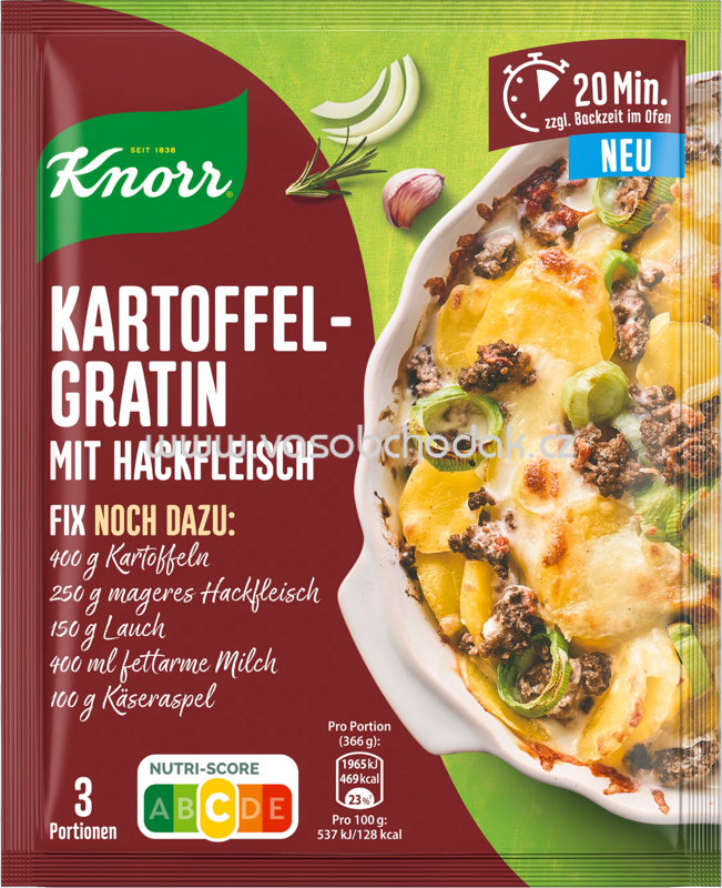 Knorr Fix Kartoffel Gratin mit Hackfleisch, 1 St