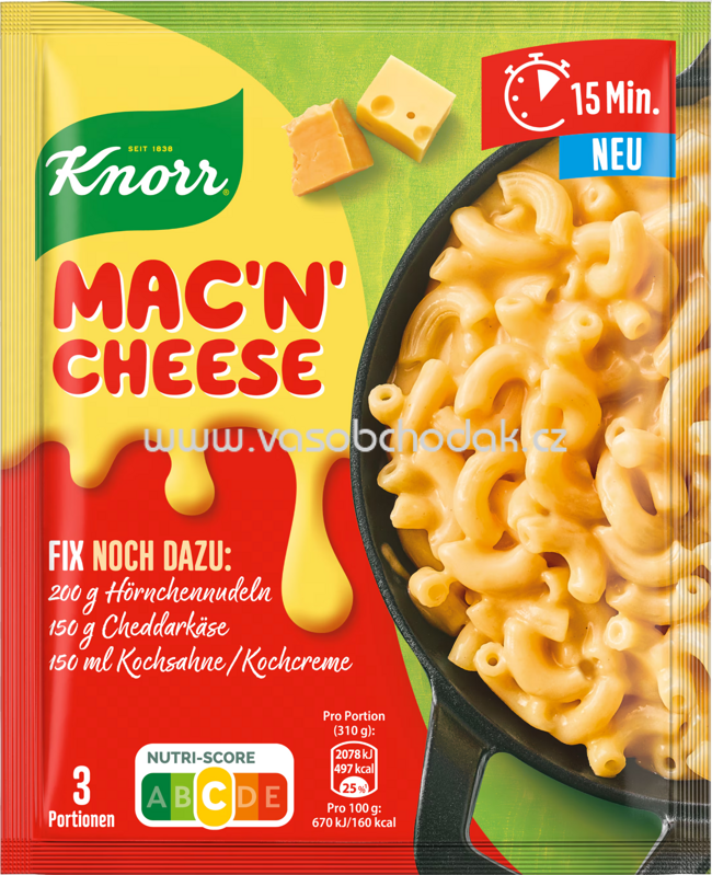 Knorr Fix Mac'n' Cheese, 1 St Knorr Fix Mac'n' Cheese, 1 St