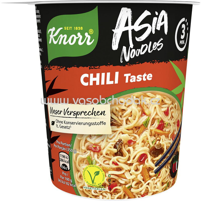 Knorr Asia Noodle Chili Taste, Becher, 65g
