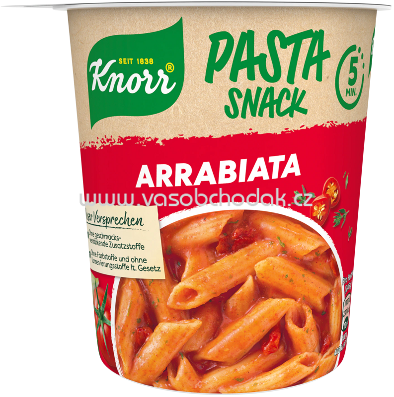 Knorr Pasta Snack Arrabiata, Becher, 66g