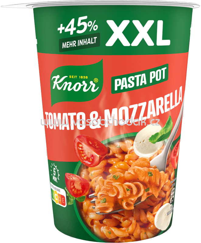 Knorr Pasta Snack Tomato Mozzarella, XXL Becher, 92g