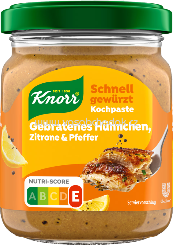Knorr Kochpaste Gebratenes Hühnchen, Zitrone & Pfeffer, 165g