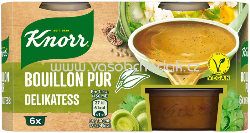 Knorr Bouillon Pur Delikatess, 6x500 ml Knorr Bouillon Pur Delikatess, 6x500 ml