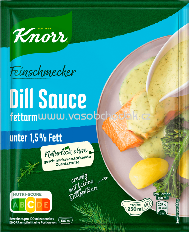 Knorr Feinschmecker Dill Sauce, fettarm, 1 St Knorr Feinschmecker Dill Sauce, fettarm, 1 St