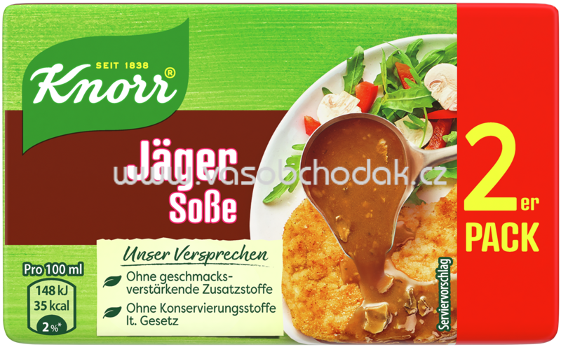 Knorr Jäger Soße, 2x250 ml Knorr Jäger Soße, 2x250 ml