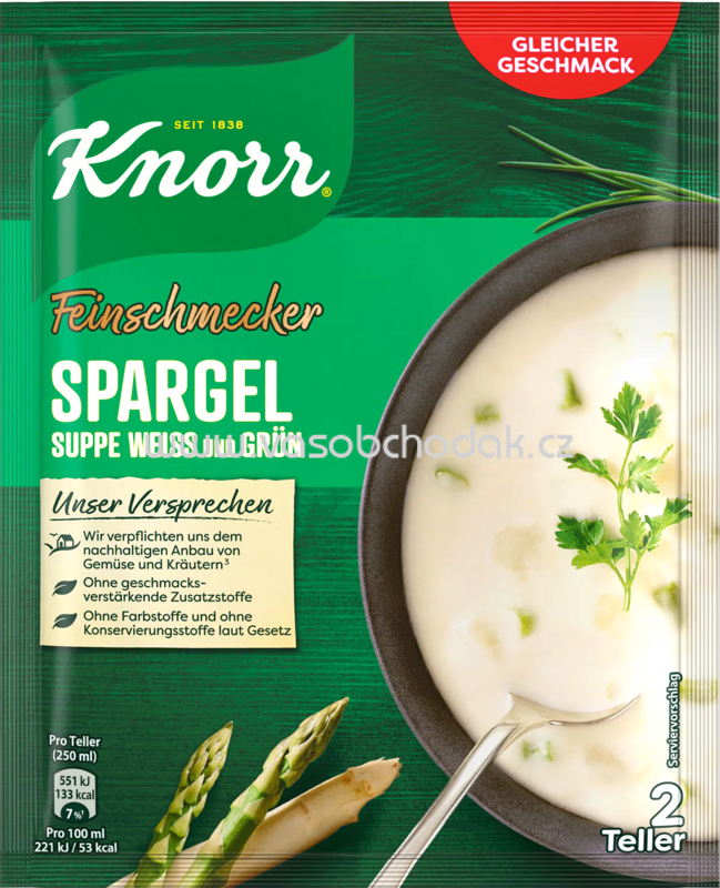 Knorr Feinschmecker Spargel Suppe weiß & grün, 1 St