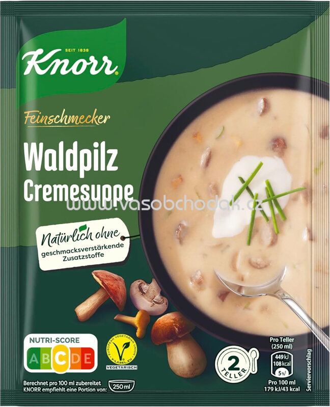 Knorr Feinschmecker Waldpilz Cremesuppe, 1 St Knorr Feinschmecker Waldpilz Cremesuppe, 1 St