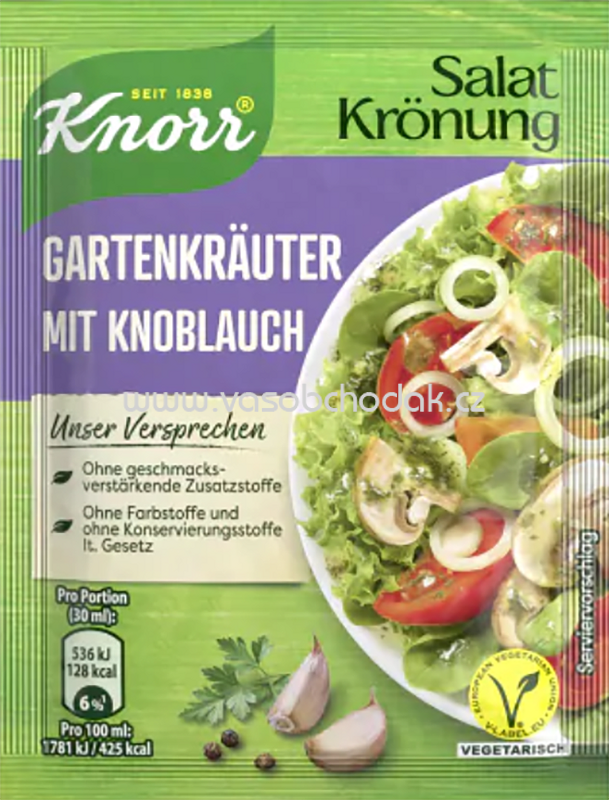 Knorr Salatkrönung Gartenkräuter mit Knoblauch, 5St, 50g