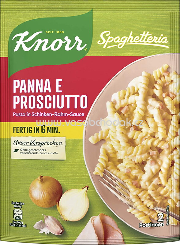 Knorr Spaghetteria Panna e Prosciutto, 166g