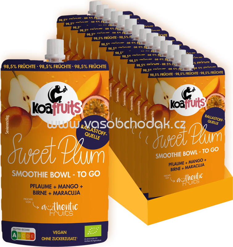 Koafruits Smoothie Bowl Sweet Plum, 14x190g
