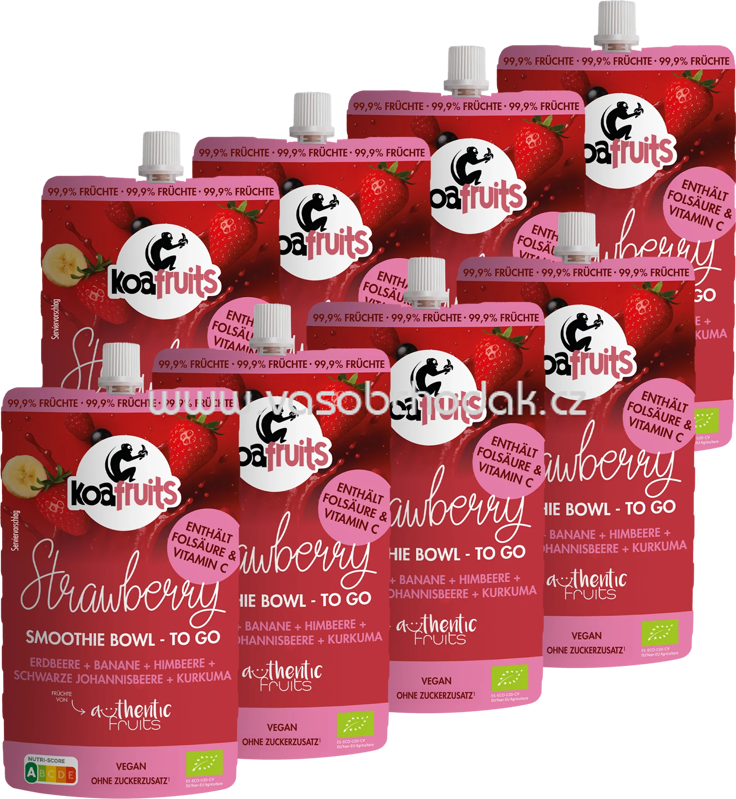 Koafruits Smoothie Bowl Strawberry, 8x190g