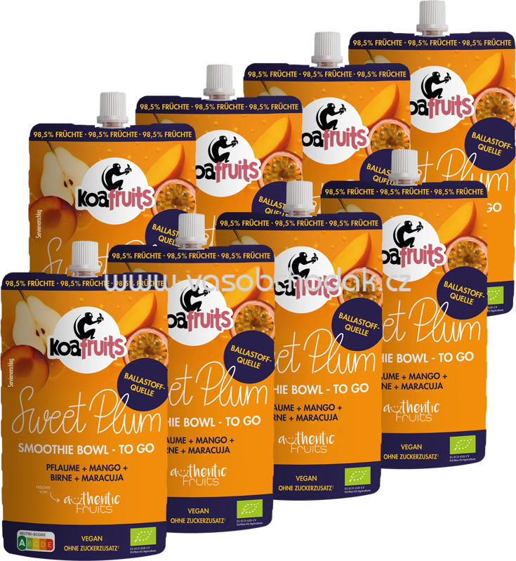 Koafruits Smoothie Bowl Sweet Plum, 8x190g