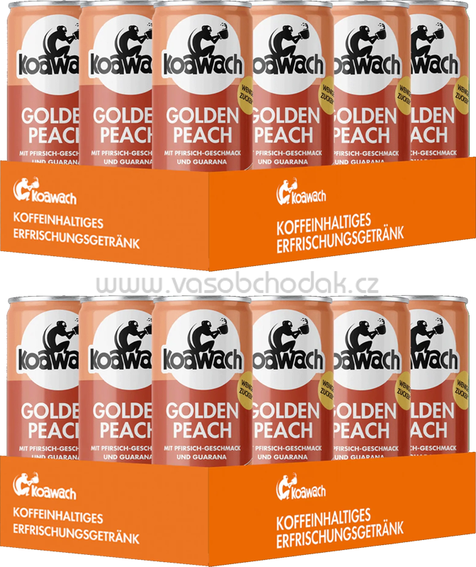 Koawach Golden Peach - Pfirsich, 24x250 ml