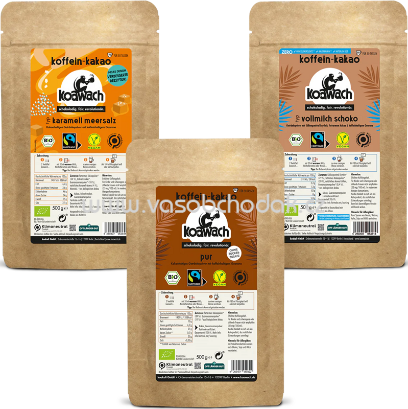 Koawach Bestseller Set, 3x500g, 1,5 kg