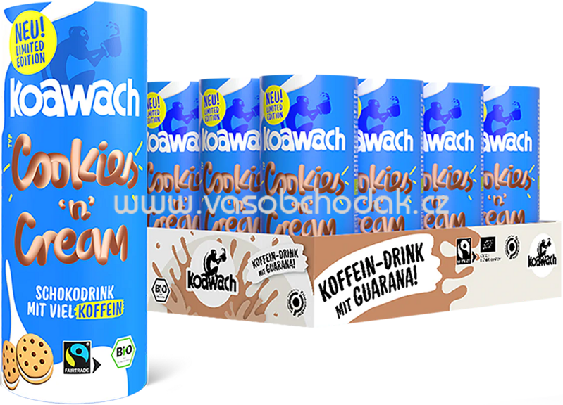 Koawach Schoko Drink Cookies & Cream, 12x235 ml