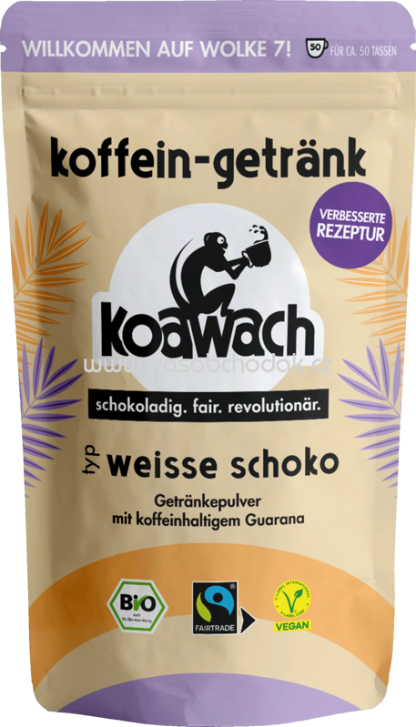 Koawach Koffein Getränk Weisse Schoko, 500g