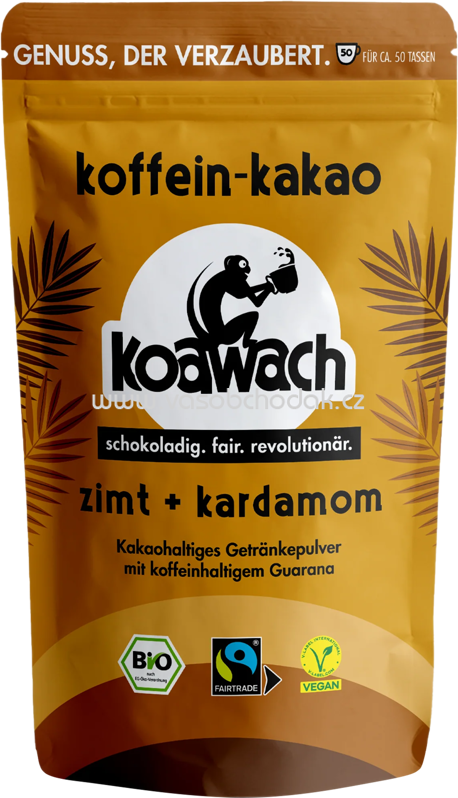 Koawach Koffein Kakao Zimt Kardamom, 500g