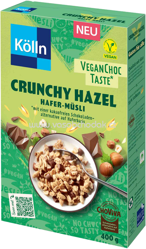 Kölln Hafer-Müsli Crunchy Hazel, vegan, 400g