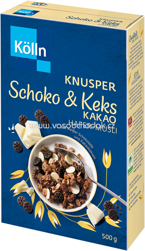 Kölln Müsli Knusper Schoko & Keks Kakao, 500g