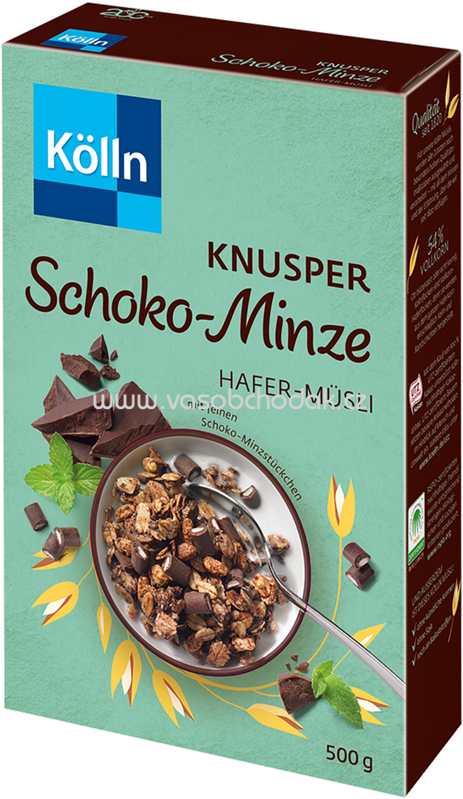 Kölln Müsli Knusper Schoko-Minze, 500g