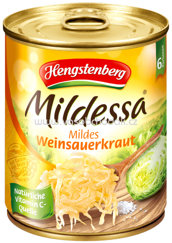 Hengstenberg Mildessa mildes Weinsauerkraut 850 ml Hengstenberg Mildessa mildes Weinsauerkraut 850 ml