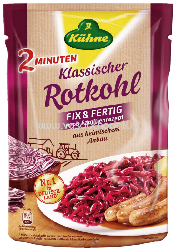 Kühne Rotkohl fix & fertig nach Familienrezept, 400g Kühne Rotkohl fix & fertig nach Familienrezept, 400g