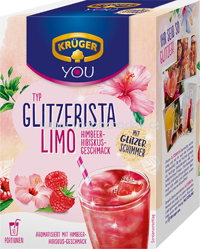 Krüger YOU Glitzerista Himbeer-Hibiskus, 200g