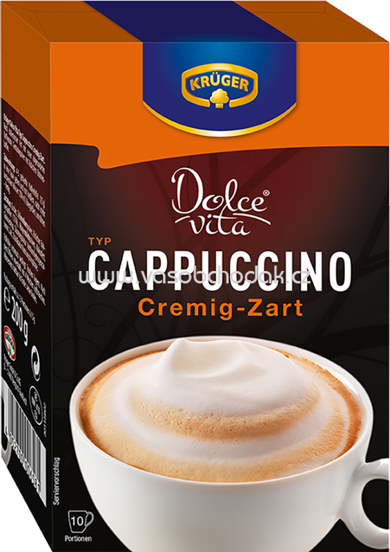 Krüger Dolce Vita Cappuccino Cremig-Zart, 10 St, 150g Krüger Dolce Vita Cappuccino Cremig-Zart, 10 St, 150g