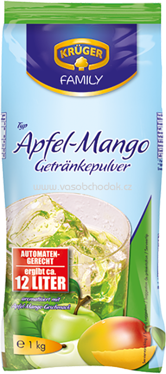 Krüger Getränkpulver Apfel-Mango, 1 kg Krüger Getränkpulver Apfel-Mango, 1 kg