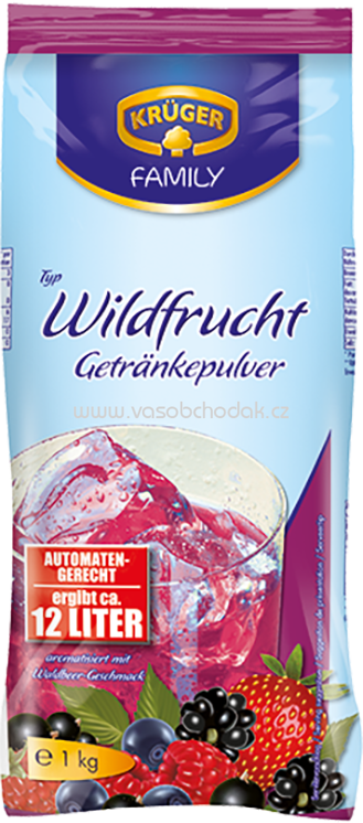 Krüger Getränkpulver Wildfrucht, 1 kg Krüger Getränkpulver Wildfrucht, 1 kg