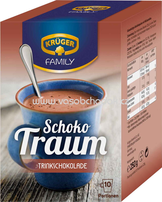 Krüger Family Schoko Traum Typ Trinkschokolade, 10 St, 250g