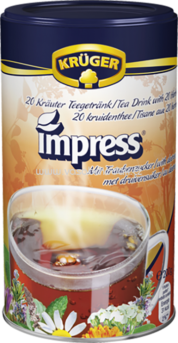 Krüger Impress 20 Kräuter Teegetränk mit Dextrose, 200g