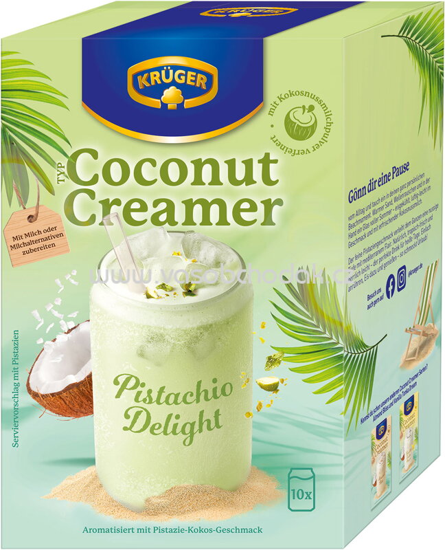 Krüger Typ Coconut Creamer Pistachio Delight, 10 St, 200g