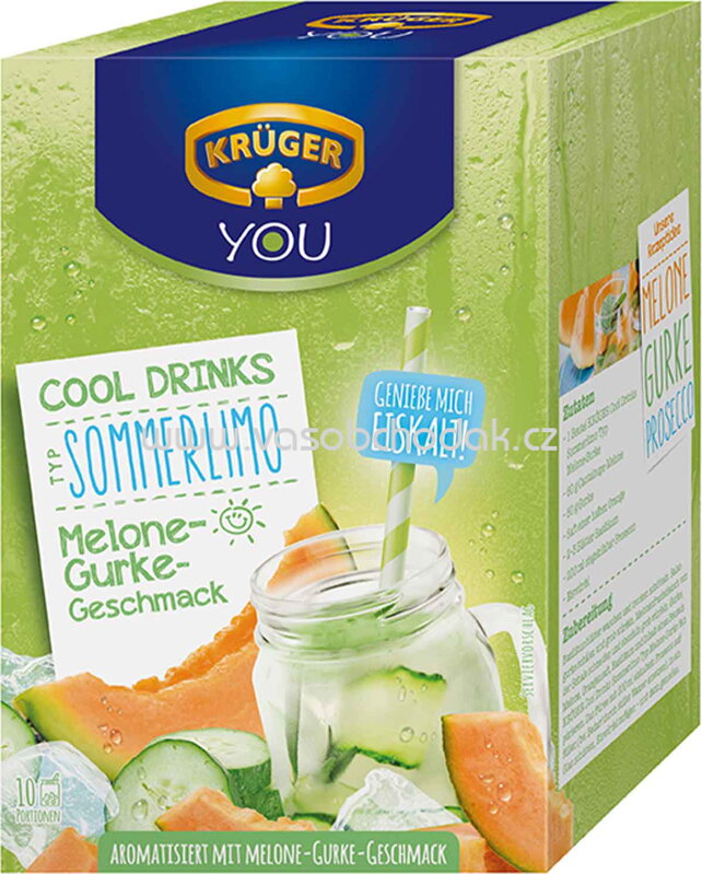 Krüger You Cool Drinks Typ Sommerlimo Melone-Gurke, 10 St, 200g Krüger You Cool Drinks Typ Sommerlimo Melone-Gurke, 10 St, 200g