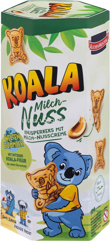 Kuchenmeister Koala Milch-Nuss Kekse, 75g