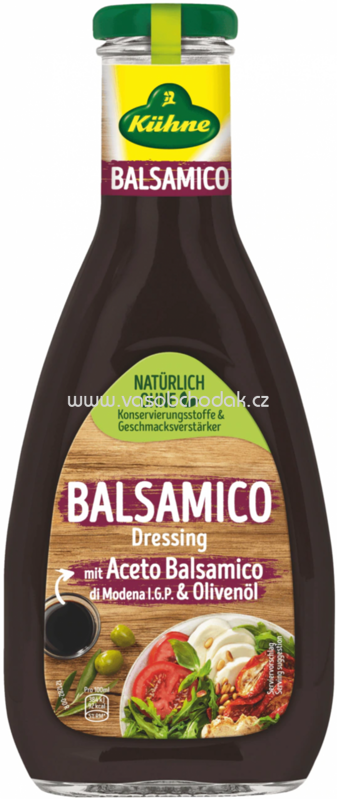 Kühne Balsamico Dressing mit Aceto Balsamico di Modena I.G.P. & Olivenöl, 500 ml