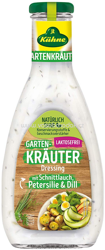 Kühne Garten-Kräuter Dressing mit Schnittlauch, Petersilie & Dill, laktosefrei, 500 ml