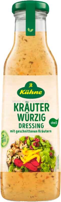 Kühne Kräuter-Würzig Dressing geschnittenen Kräutern, ohne Öl, 500 ml