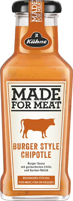 Kühne Made For Meat Burger Chipotle Style, 235 ml Kühne Made For Meat Burger Chipotle Style, 235 ml