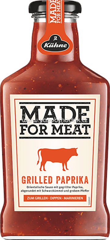 Kühne Made for Meat Grilled Paprika, 375 ml