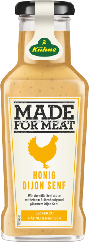 Kühne Made For Meat Honig Dijon Senf, 235 ml