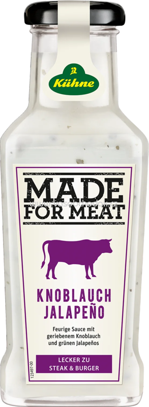 Kühne Made for Meat Knoblauch Jalapeño, 235 ml Kühne Made for Meat Knoblauch Jalapeño, 235 ml