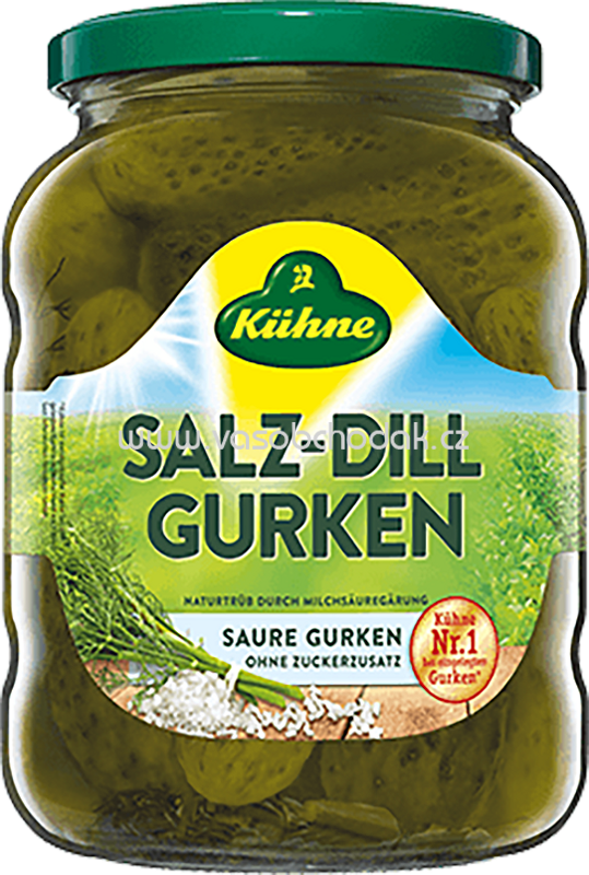 Kühne Gewürzgurken Salz Dill Gurken, 720 ml Kühne Gewürzgurken Salz Dill Gurken, 720 ml