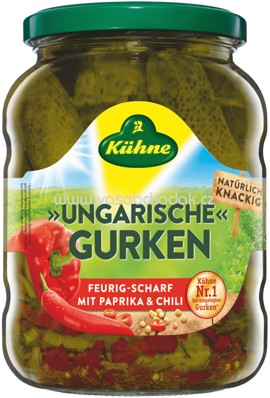 Kühne Gewürzgurken Ungarische Gurken, 720 ml Kühne Gewürzgurken Ungarische Gurken, 720 ml