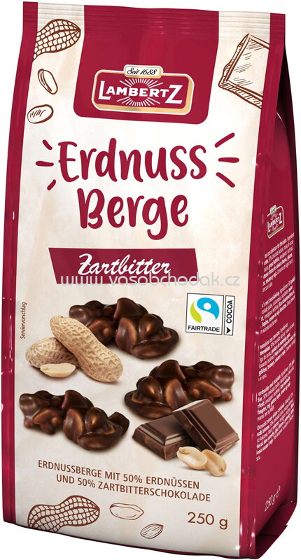 Lambertz Erdnussberge Zartbitter, 250g